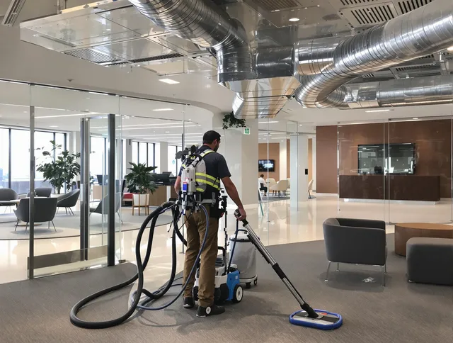 Commercial duct cleaning service by Raynham Air Duct Cleaning in Raynham