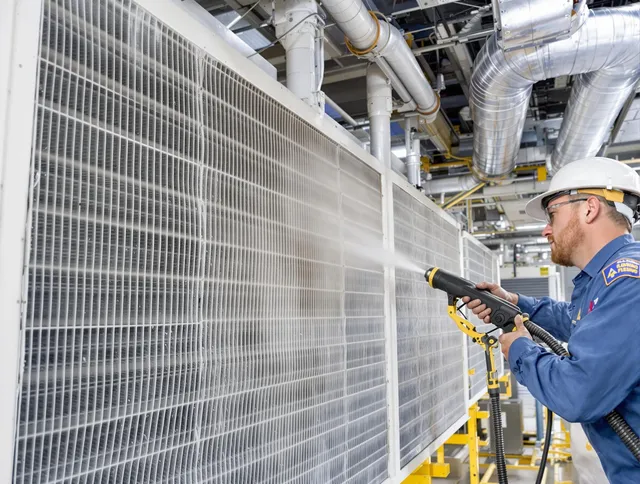 Professional commercial coil cleaning by Raynham Air Duct Cleaning in Raynham
