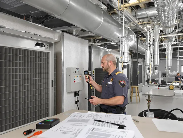 Professional filter system inspection by Raynham Air Duct Cleaning in Raynham